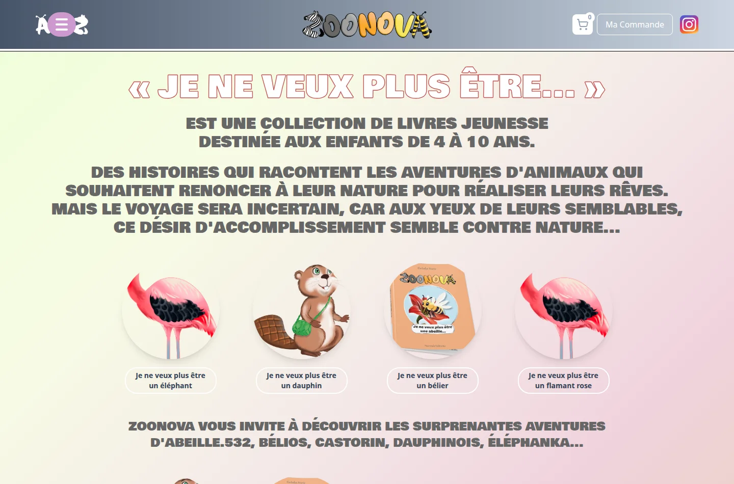 Zoonova - Plateforme e-commerce